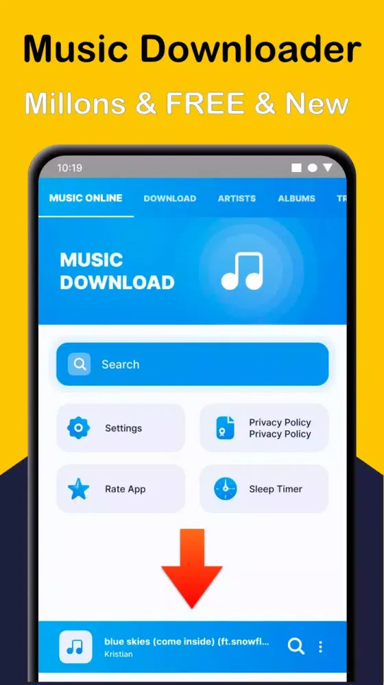 Tangkapan skrin Mp3 Music Downloader & Player