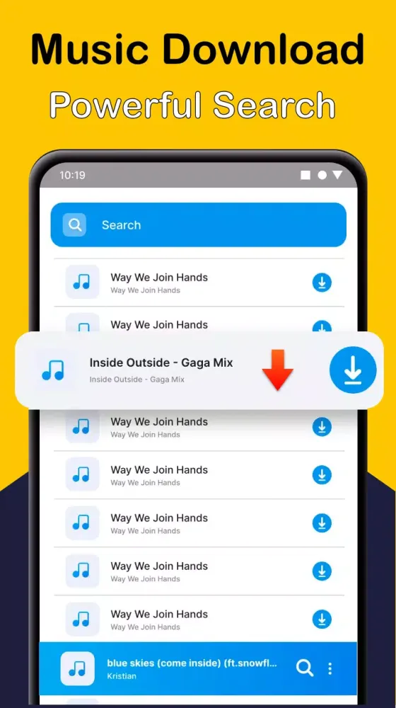 Tangkapan skrin Mp3 Music Downloader & Player