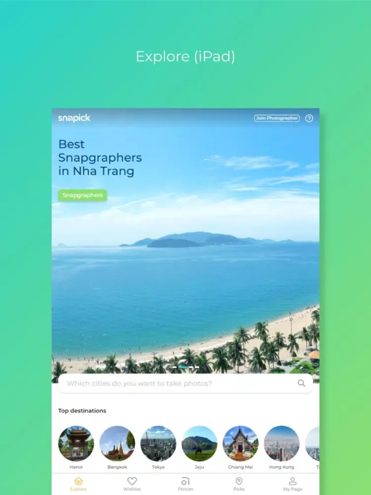 ภาพหน้าจอของ Snapick : Book a photographer iPad 