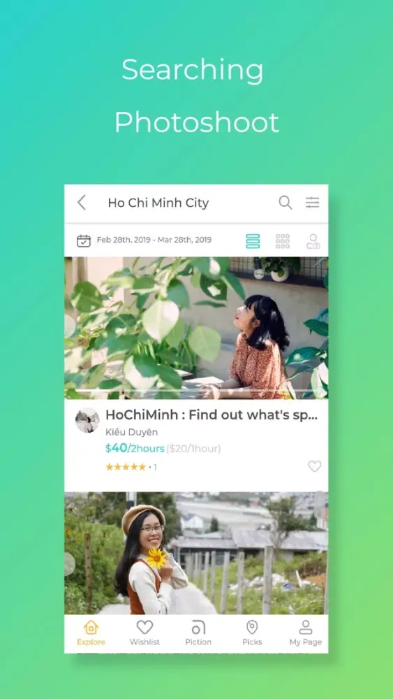 ภาพหน้าจอของ Snapick : Book a photographer