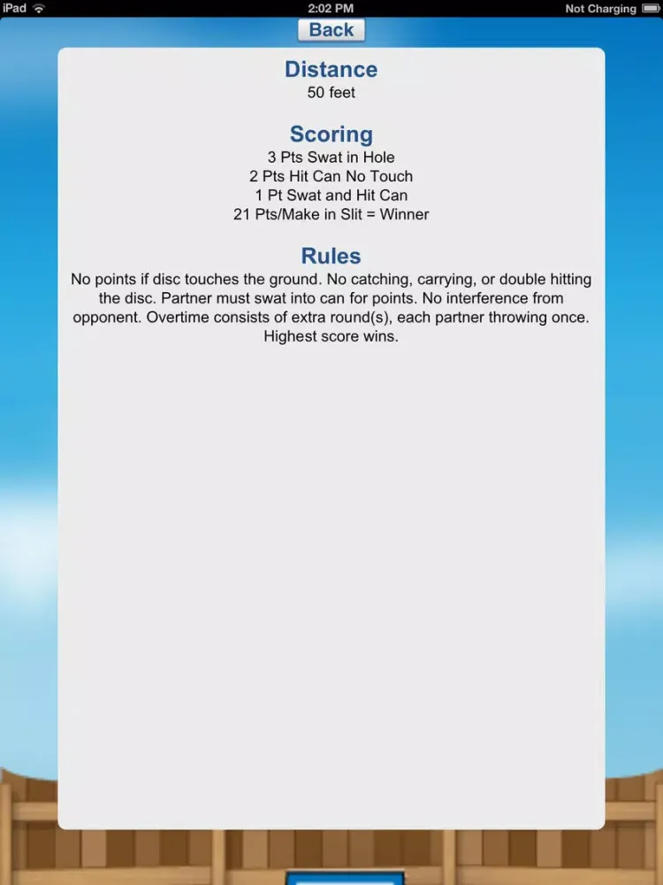 Zrzuty ekranu Backyard Scoring iPad 