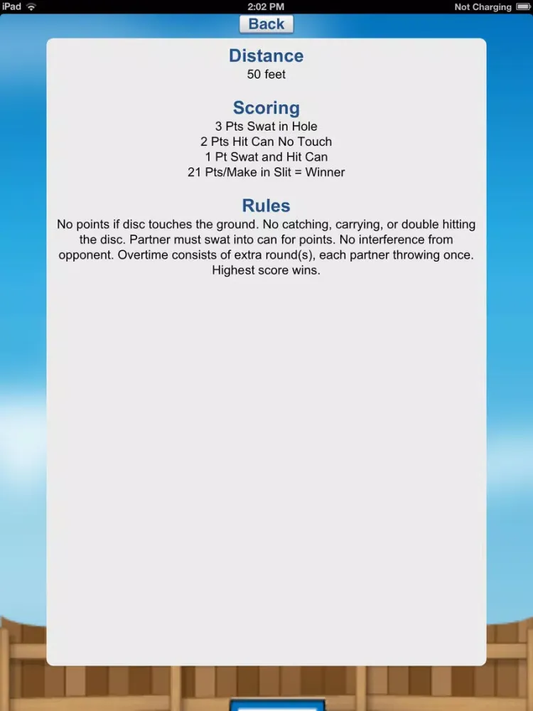 Zrzuty ekranu Backyard Scoring iPad 