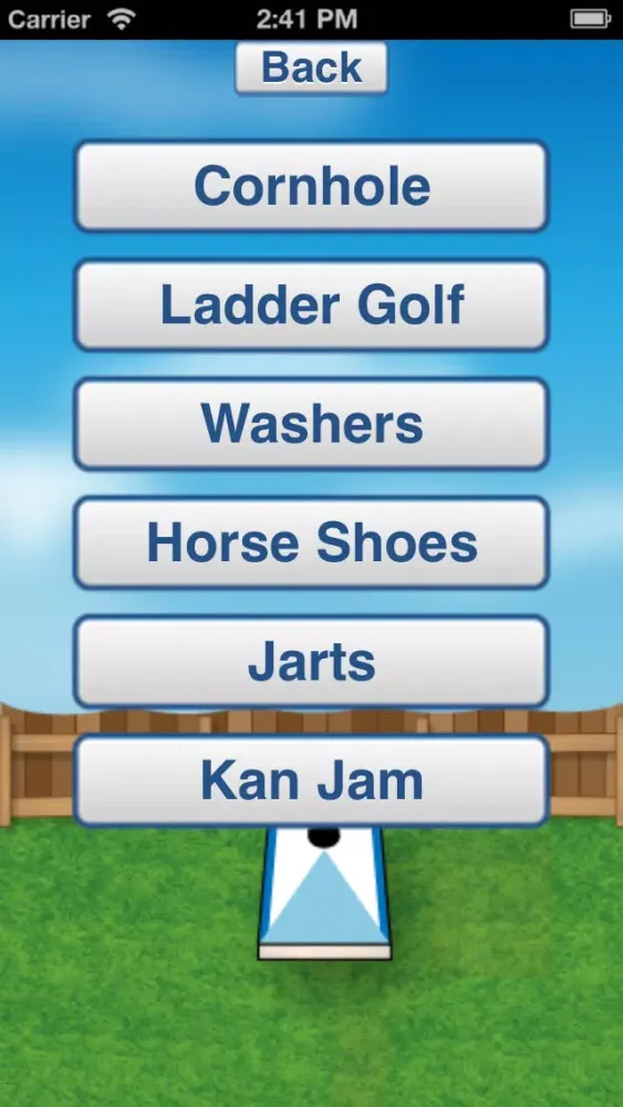 Zrzuty ekranu Backyard Scoring