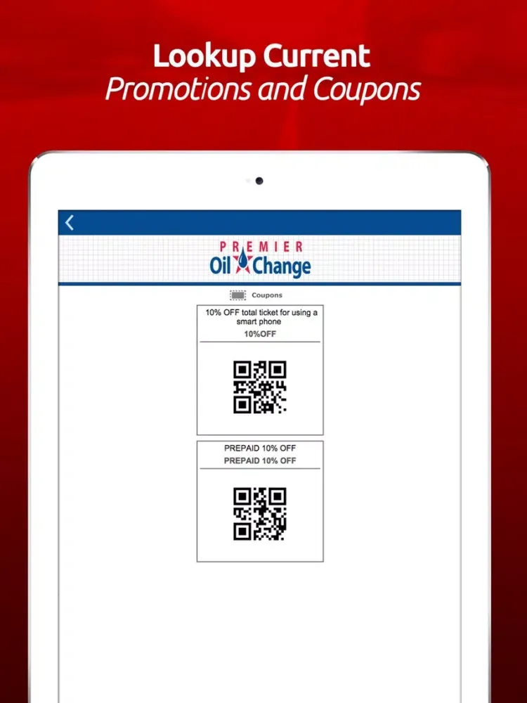 Premier Oil Change iPad  স্ক্রিনশট