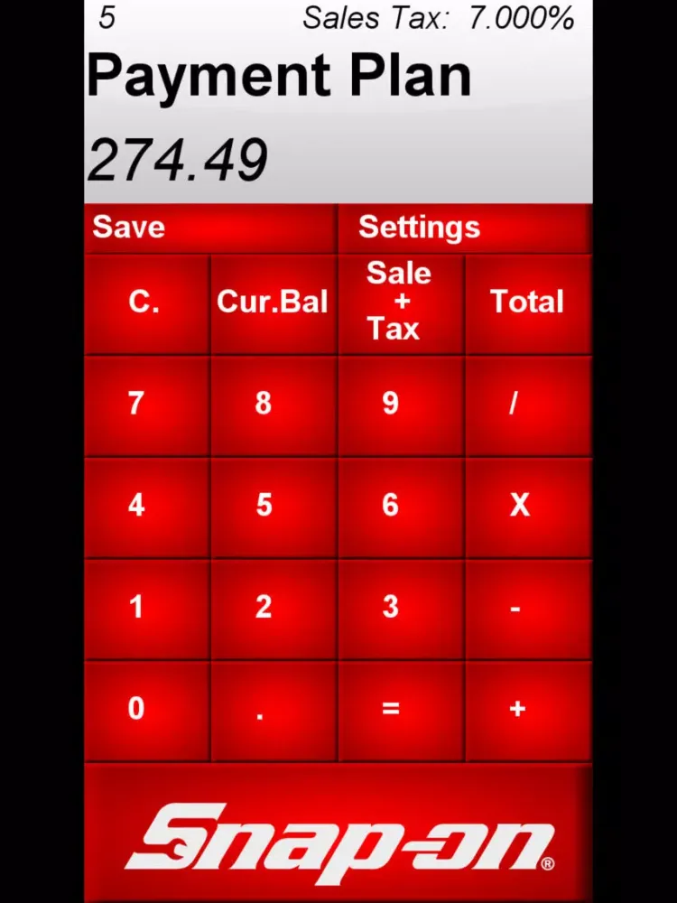 Screenshot di Snap-on Calculator iPad 