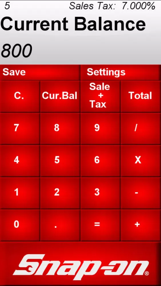 Screenshot di Snap-on Calculator