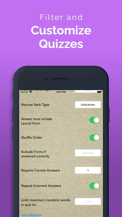ParseGreekLITE- Greek Quizzing سکرین شاٹس