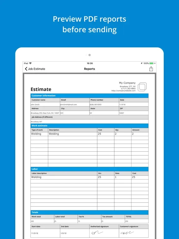 Скриншоты Construction Forms iPad 