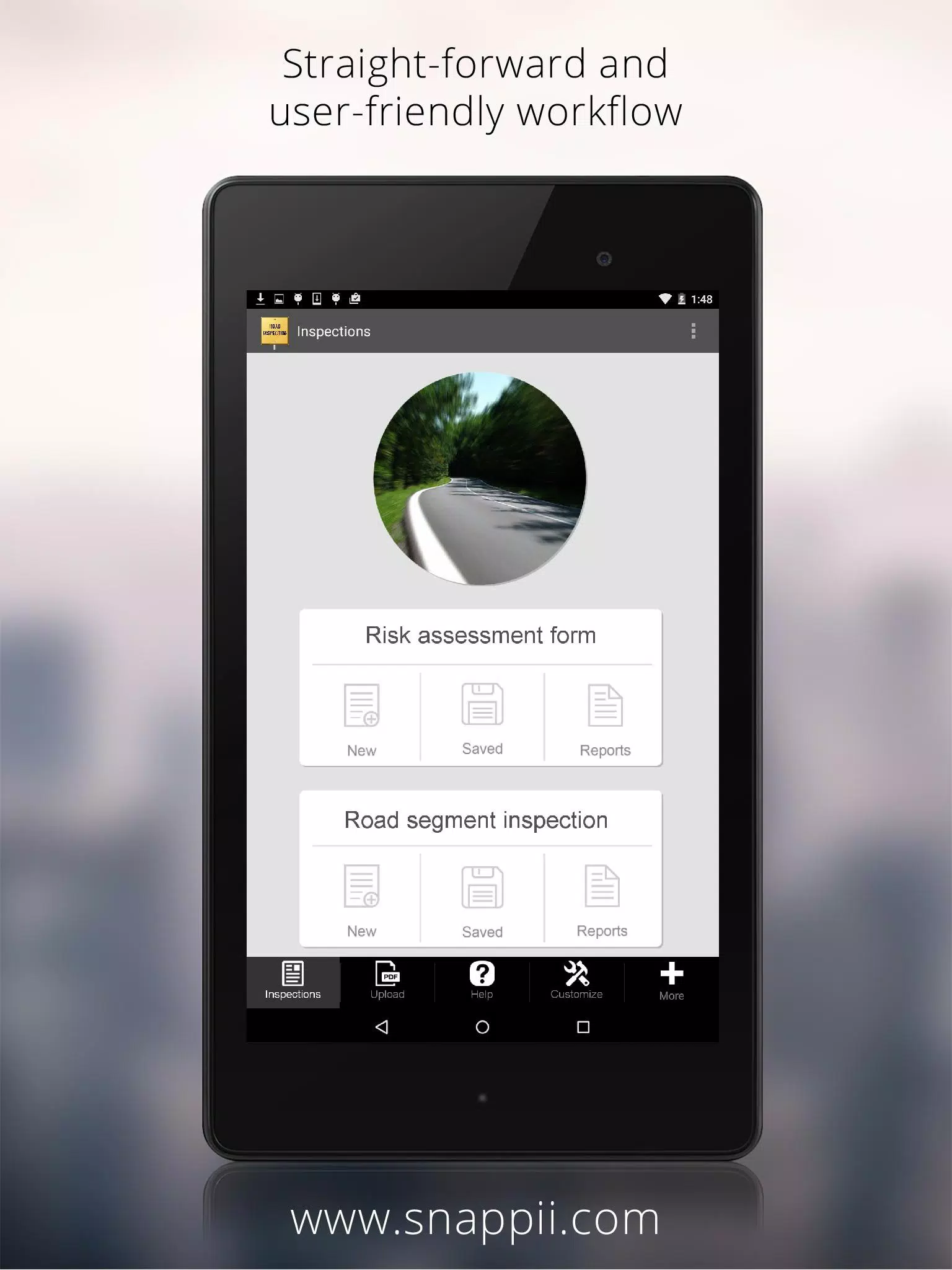 Road Inspection App Screenshots