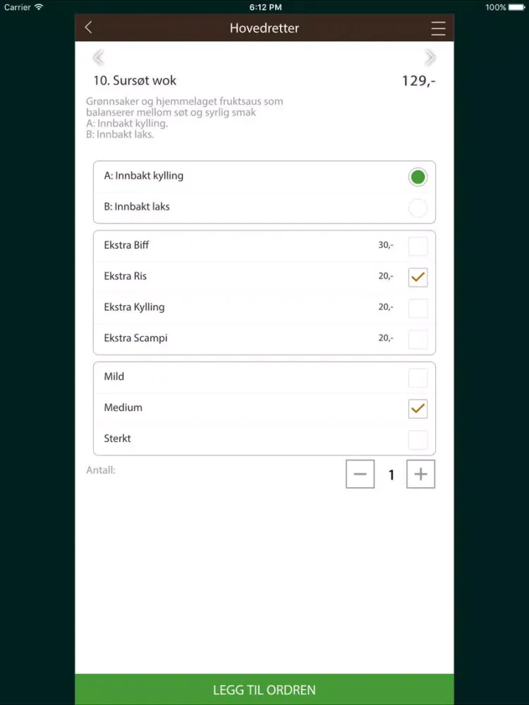 Capturas de tela do Green Taste iPad 