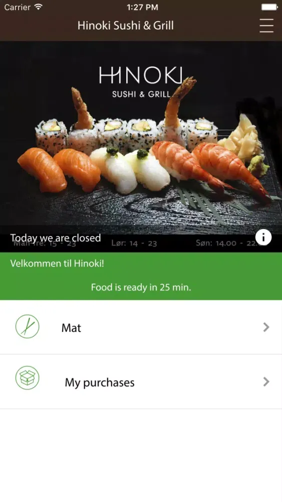 Hinoki Sushi & Grill应用截图