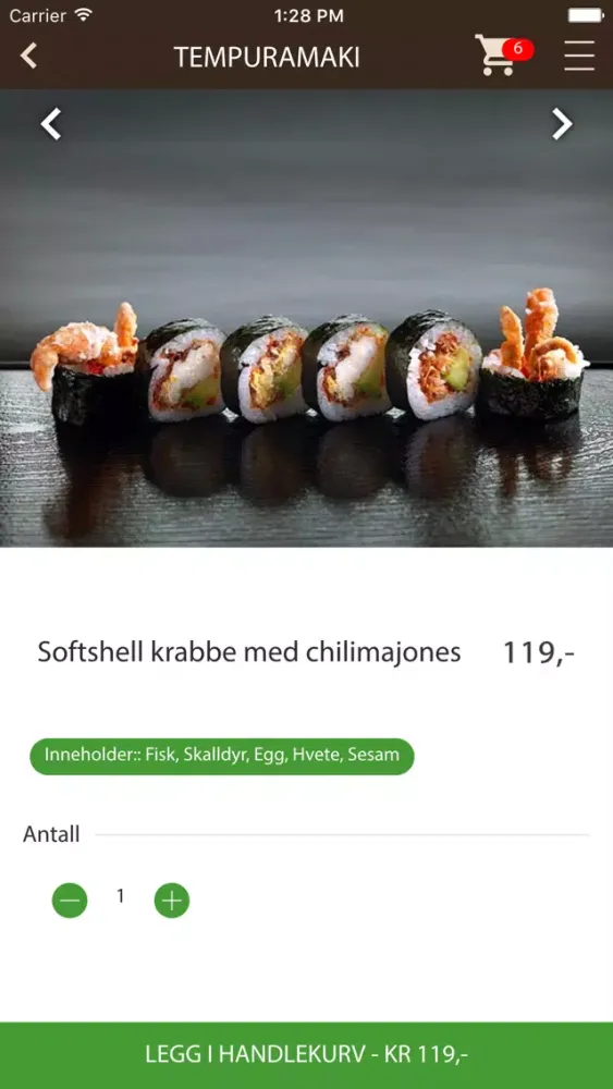 Hinoki Sushi & Grill应用截图