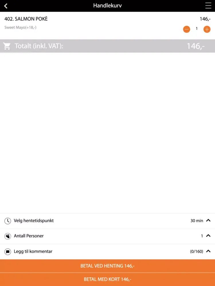 Tangkapan layar iSushi iPad 