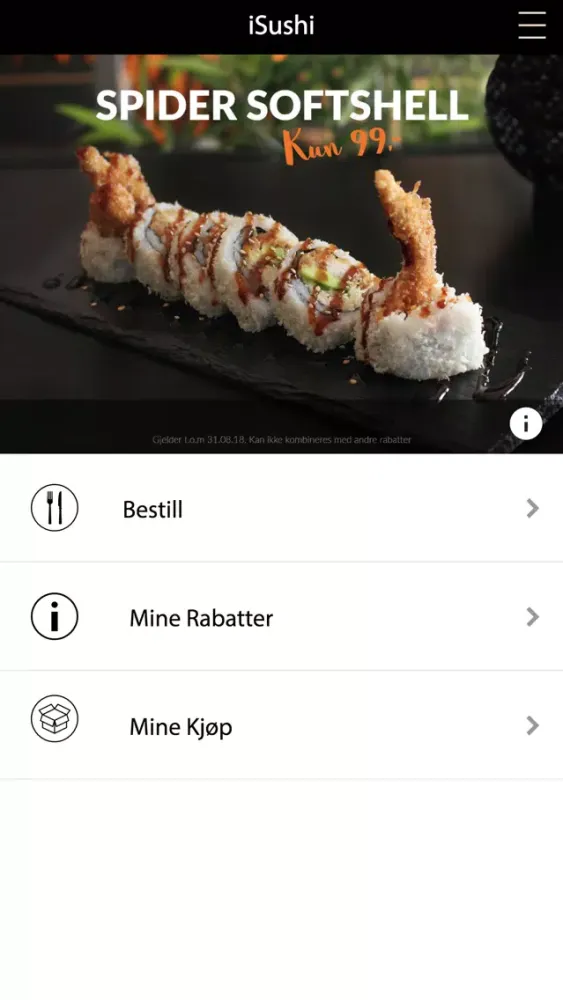 Tangkapan layar iSushi