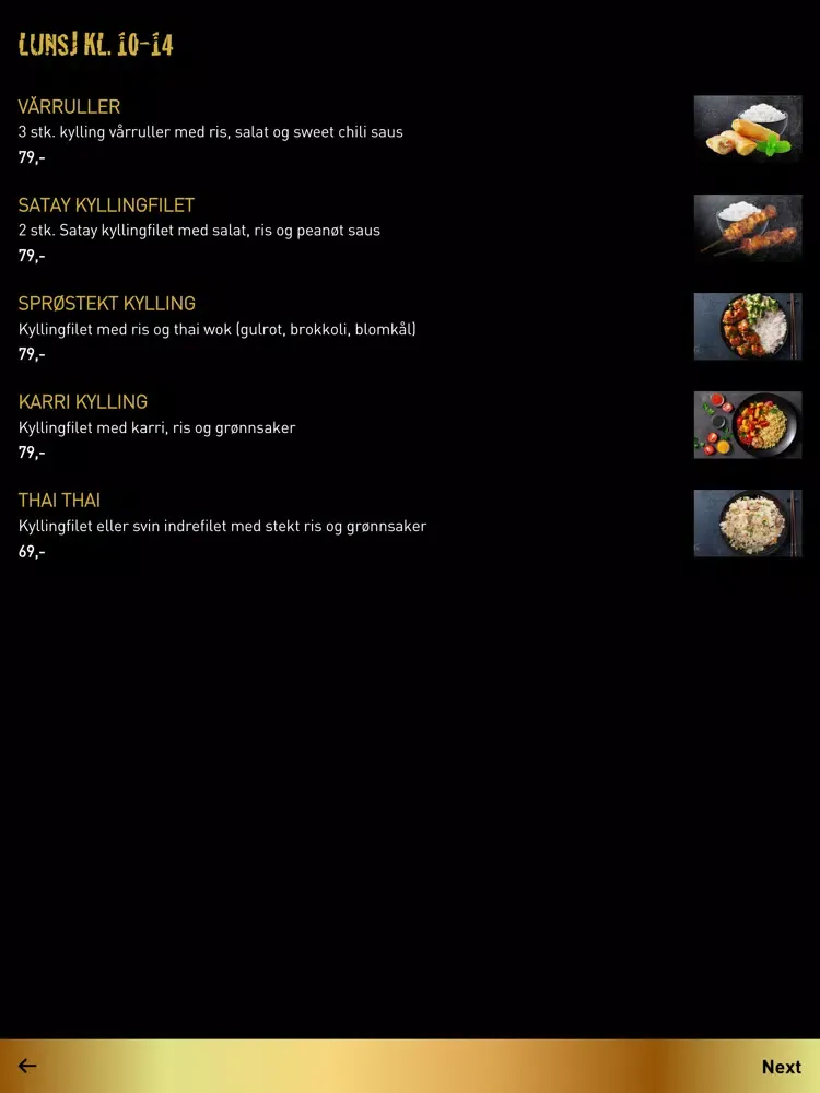 Thai Thai Takeaway iPad  স্ক্রিনশট