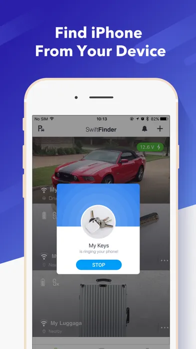 Tangkapan layar SwiftFinder
