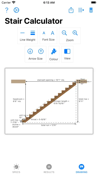 ภาพหน้าจอของ Stair Calculator 2