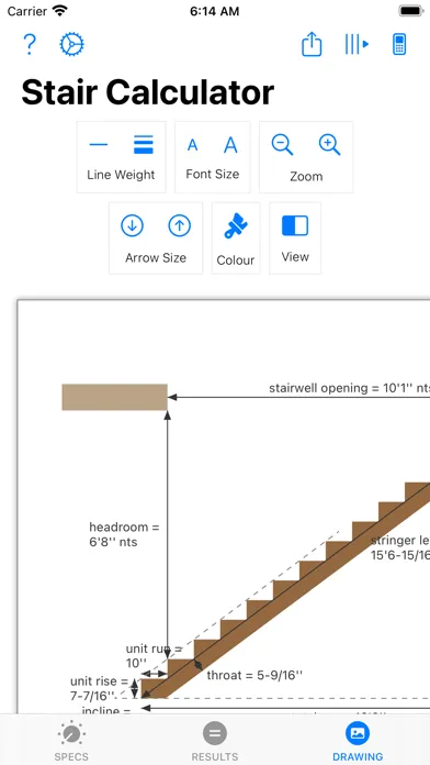 ภาพหน้าจอของ Stair Calculator 2
