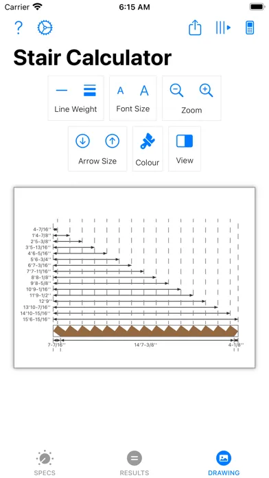ภาพหน้าจอของ Stair Calculator 2