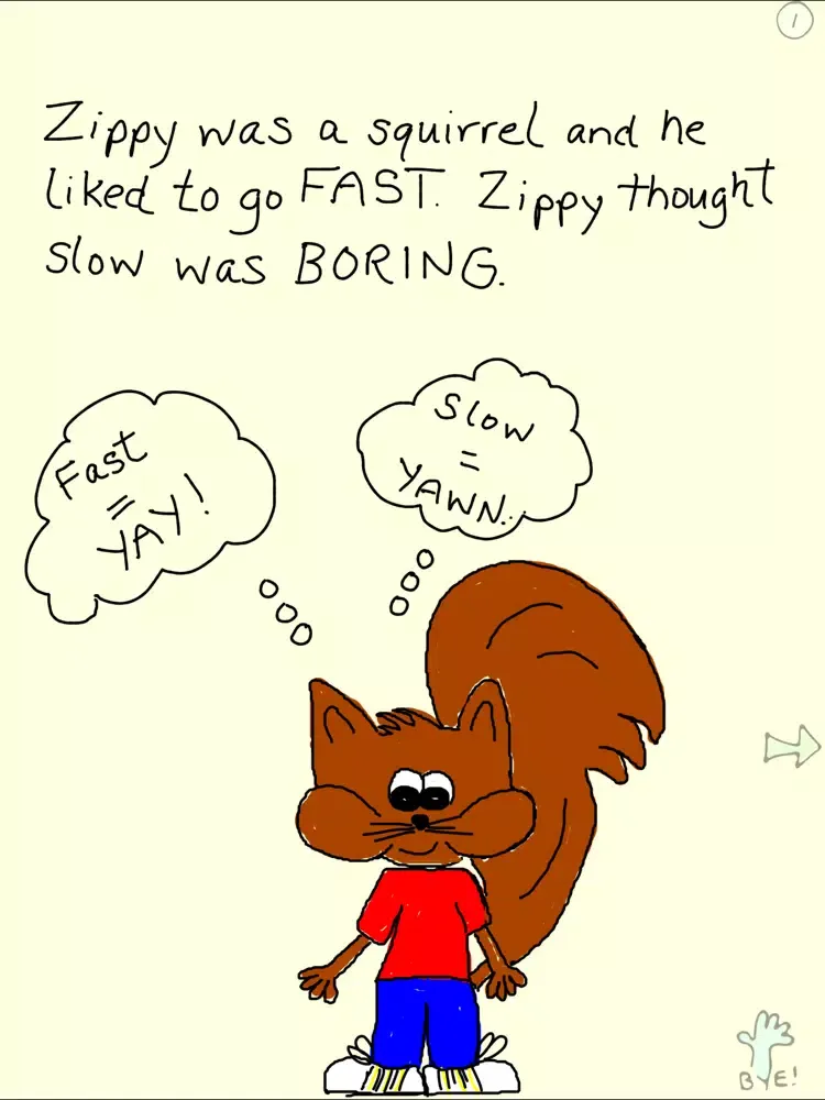 Capturas de tela do Zippy Slows Down iPad 