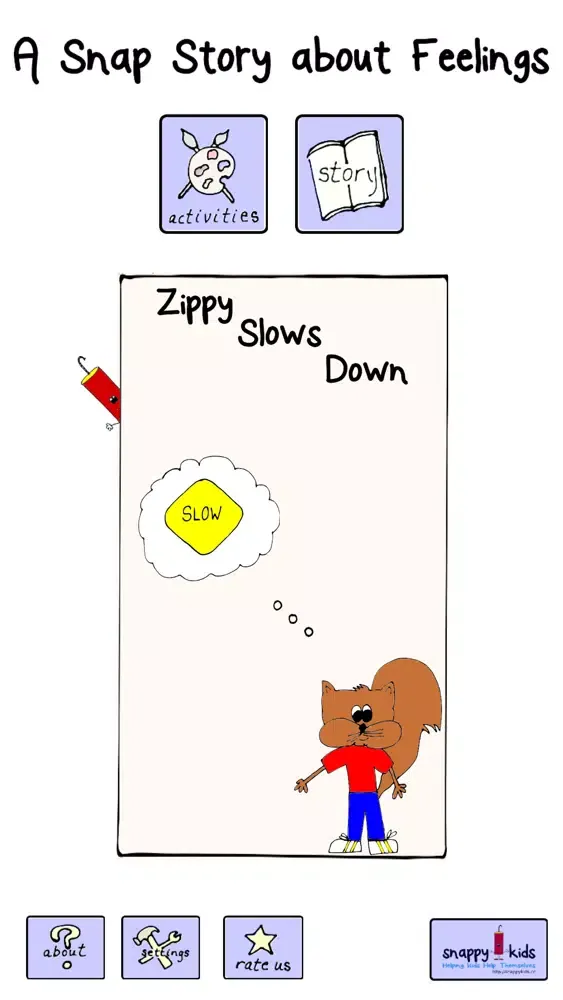 Capturas de tela do Zippy Slows Down