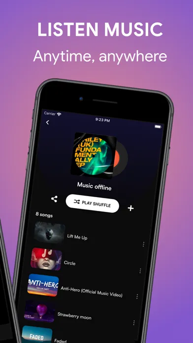 Capturas de pantalla de Musica XM ‣ Music Player