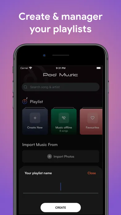 Capturas de pantalla de Musica XM ‣ Music Player