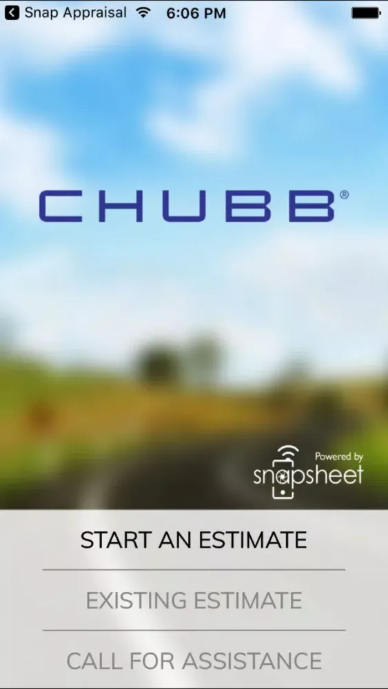 ภาพหน้าจอของ Chubb Mobile Estimate