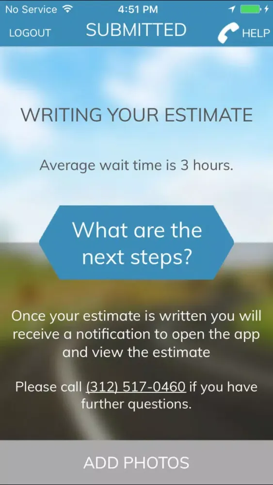 ภาพหน้าจอของ Chubb Mobile Estimate