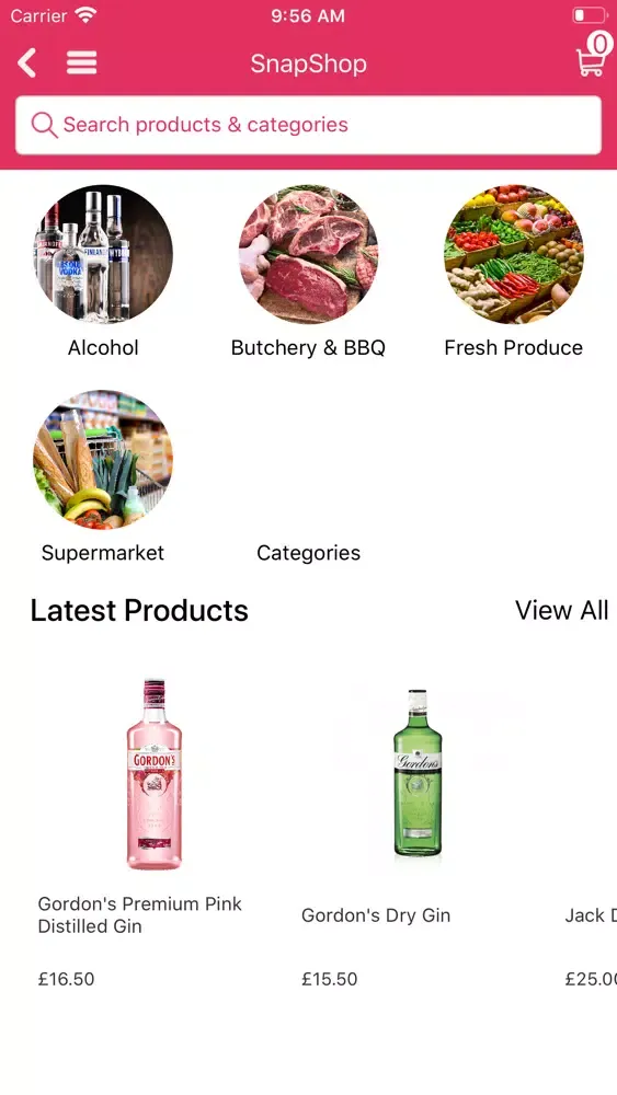 Ảnh chụp màn hình của SnapShop App