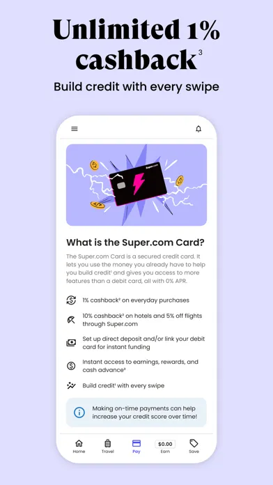 Super.com - Save, Earn, Travel Ekran Görüntüleri
