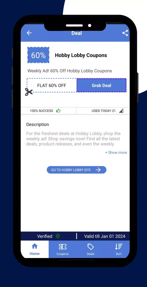 Скриншоты Coupons for Hobby Store