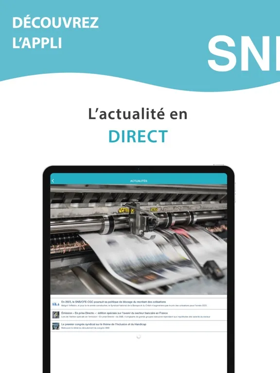 Captures d'écran de SNB Crédit Mutuel iPad 