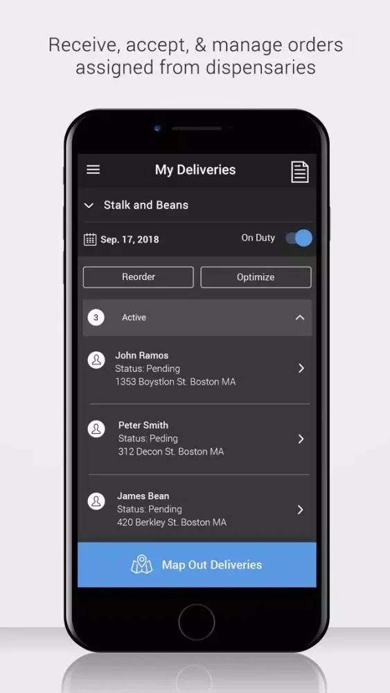 Capturas de pantalla de Stalk and Beans Driver App