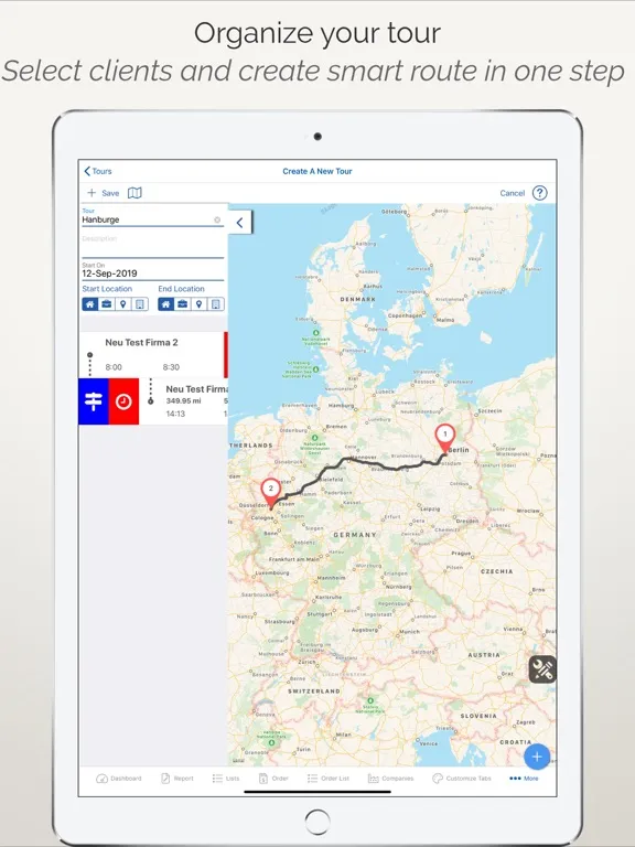 iReport Business iPad  스크린샷