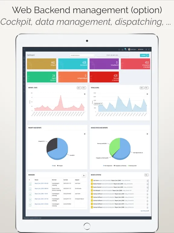 iReport Business iPad  스크린샷