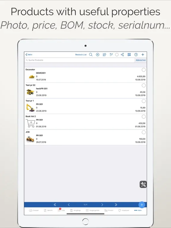 iReport Business iPad  스크린샷