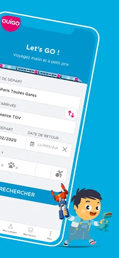 Capturas de pantalla de OUIGO