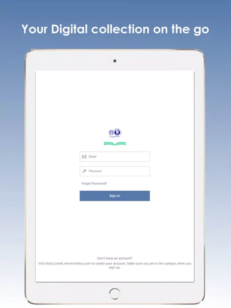 SNDT eLibrary iPad  স্ক্রিনশট