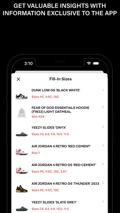 Zrzuty ekranu Sneaker Consign