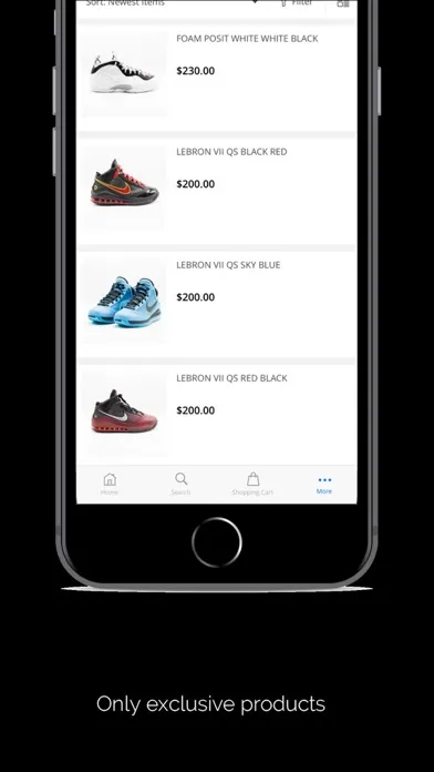 Capturas de tela do Sneaker Hub Shop