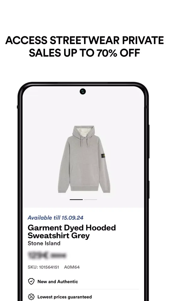 Capturas de tela do Sneakmart