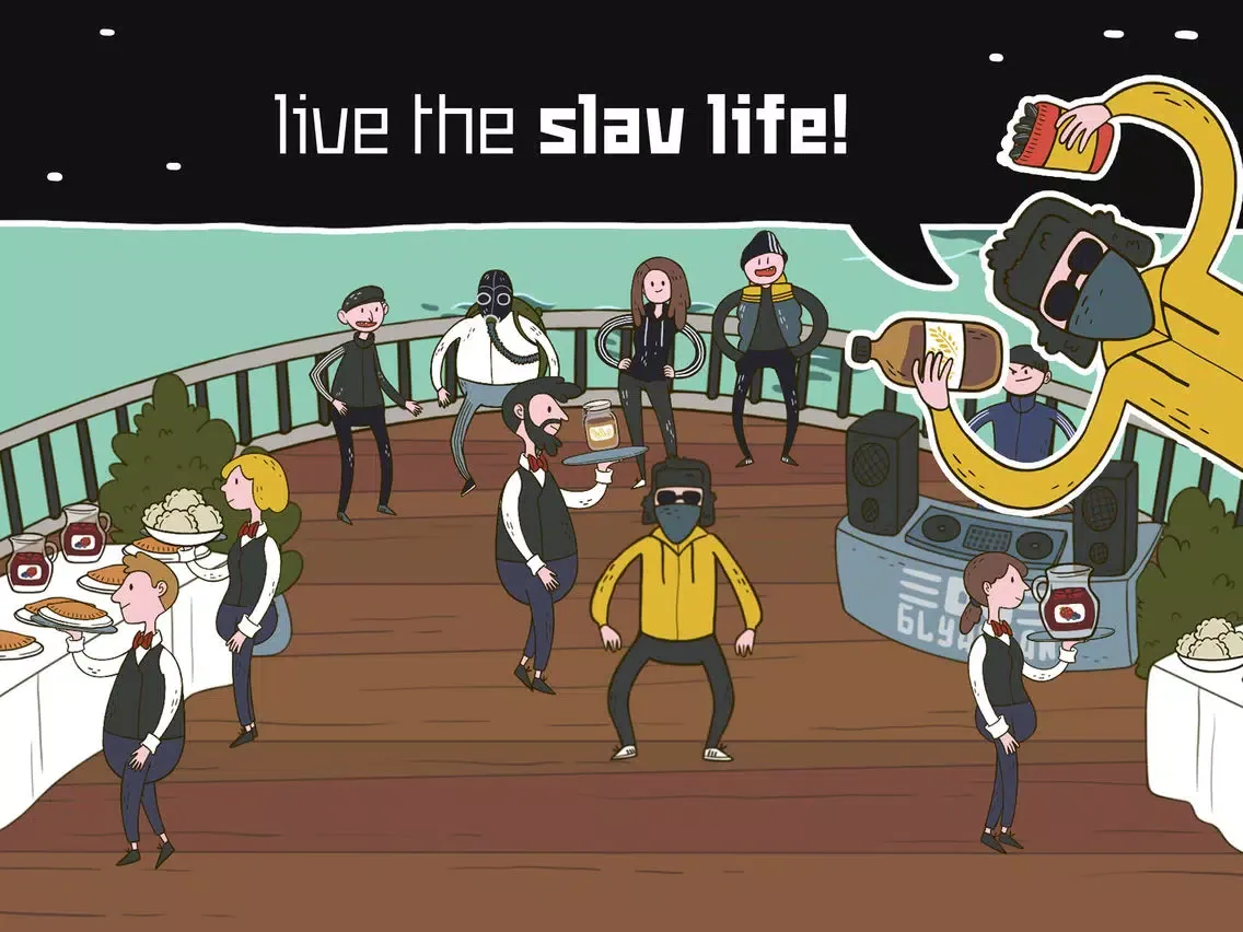 Tangkapan layar Life of Boris: Super Slav iPad 