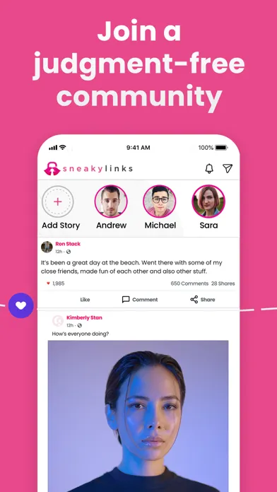 Sneaky Links: Social Community سکرین شاٹس