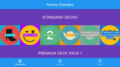 Capturas de tela do Picture Charades!