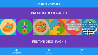 Capturas de tela do Picture Charades!