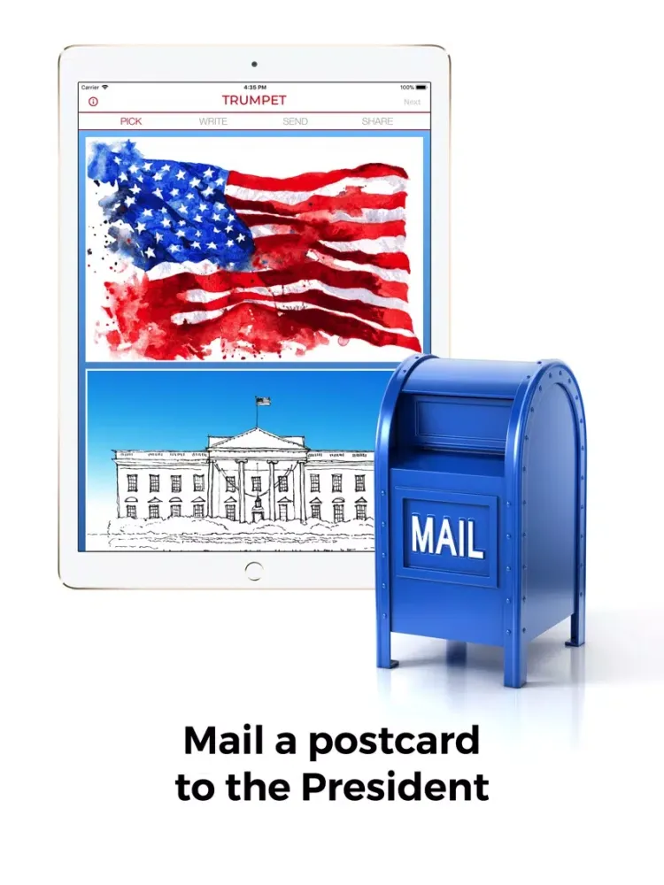 Скриншоты Trumpet: Postcards to POTUS iPad 