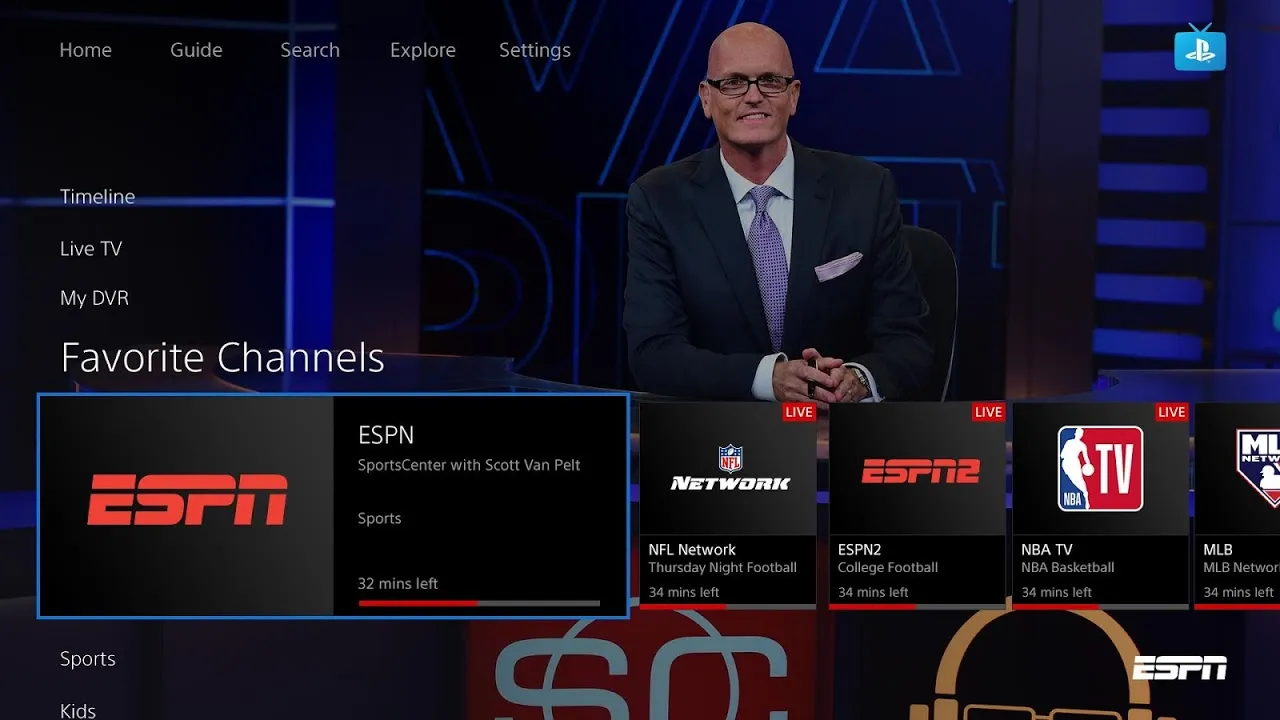 Tangkapan skrin PlayStation Vue