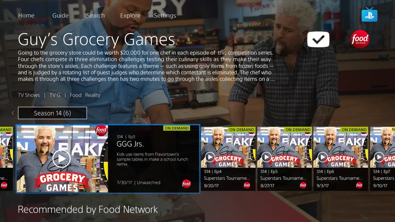 Tangkapan skrin PlayStation Vue