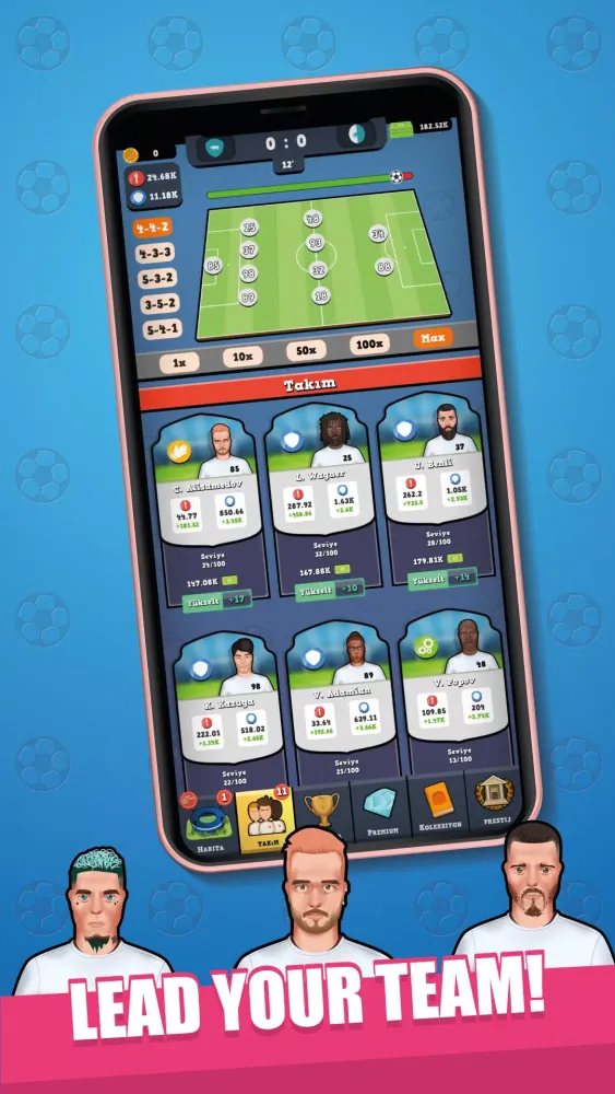 Idle Soccer Empire - Offline Ekran Görüntüleri